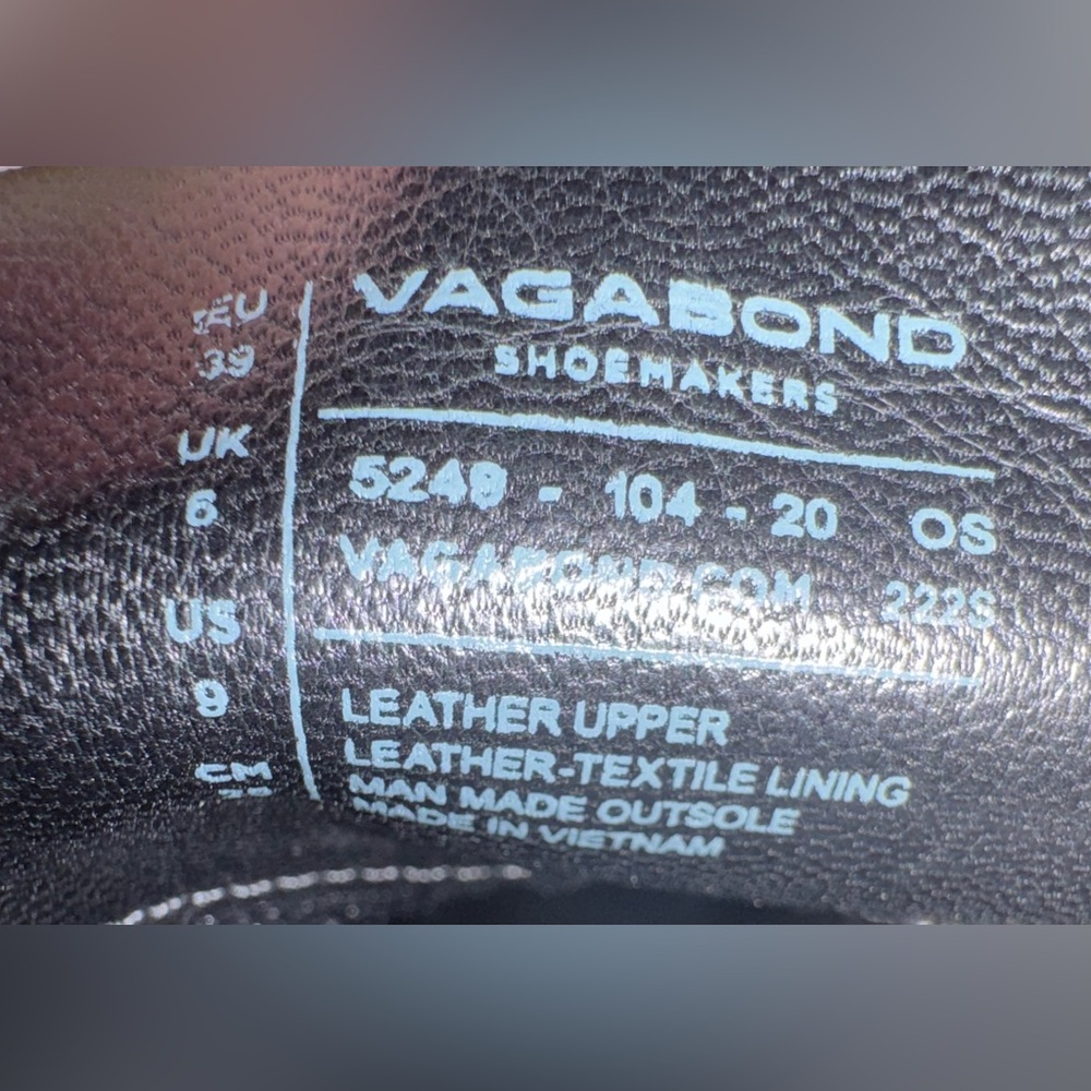 Vagabond Cosmo Black Chunky Women’s Loafers in US Size 9 - Picture 6 of 7
